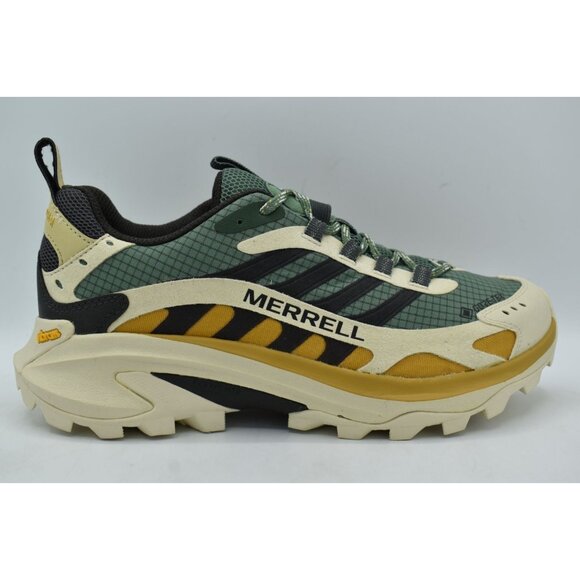 Merrell Women 10 MOAB Speed 2 GTX Gore-Tex Green Waterproof Trail Running Shoes - Picture 6 of 13